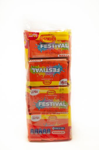 Imagen de SORBETO POZUELO FESTIVAL NARANJA 12 UND 300 g 