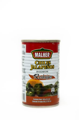Imagen de CHILE MALHER JALAPEÑO RODAJAS EN ESCABECHE 80.00 ML