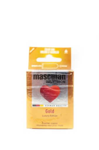 Imagen de PRESERVATIVO MASCULAN GOLD LUXURY 3 UND