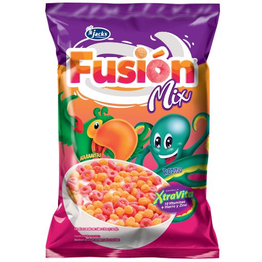 Imagen de CEREAL AZUCARAD JACKS FUSION MIX NARANITAS - RODITAS BOLSA 200 g 