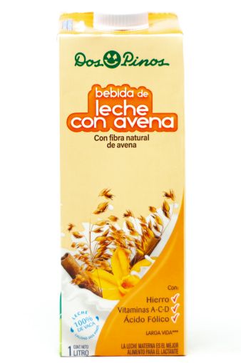 Imagen de BEBIDA DE LECHE DOS PINOS CON FIBRA NATURAL DE AVENA 1000 ML