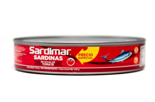 Imagen de SARDINA  SARDIMAR EN SALSA DE TOMATE OVALADA 240 G