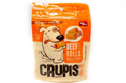 Imagen de BOCADILLOS PARA PERRO CRUPIS ROLLOS DE CARNE Y TOCINETA 170.00 G