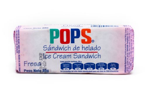 Imagen de HELADO POPS MINI SANDWICH FRESA 80.00 G