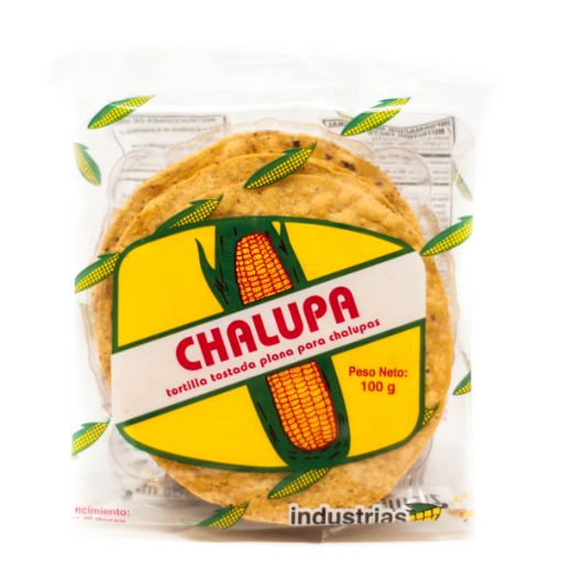 Imagen de TORTILLAS TOSTADAS INDUSTRIAS DE MAIZ PARA CHALUPA 100.00 G