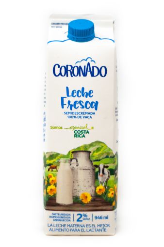 Imagen de LECHE CORONADO SEMIDESCREMADA 2% GRASA 946 ML