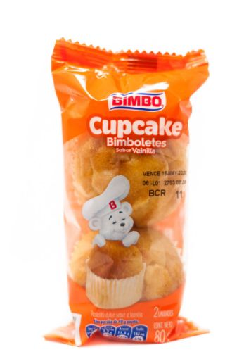 Imagen de CUPCAKE BIMBO BIMBOLETES VAINILLA 2 UND 80 G 