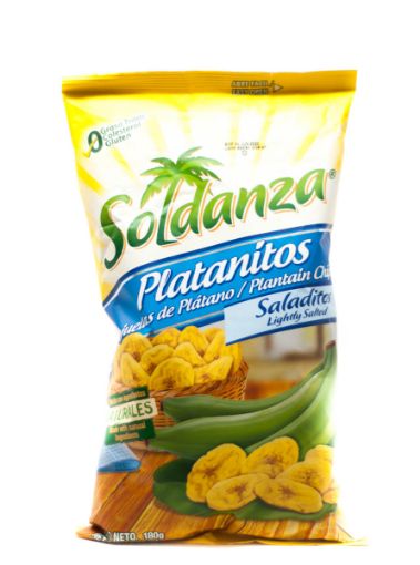 Imagen de HOJUELAS DE PLATANO SOLDANZA PLATANITOS 180 G