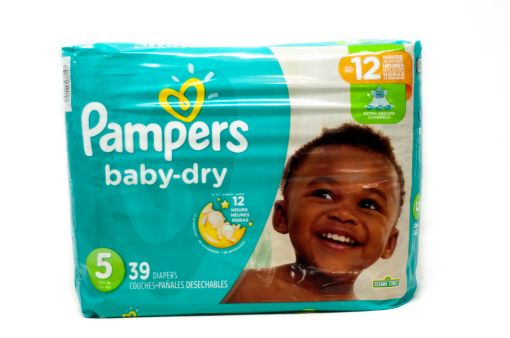 Imagen de PAÑAL PAMPERS BABY DRY DESECHABLE ETAPA 5 39 UND