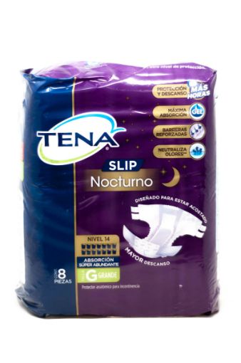 Imagen de PAÑAL TENA SLIP NOCTURNO GRANDE  8 und 