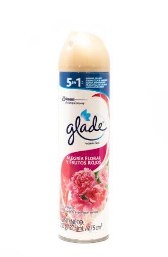 Imagen de AROMATIZANTE GLADE AEROSOL ALEGRIA FLORAL Y FRUTOS ROJOS 275 ml 