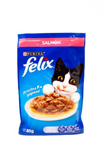 Imagen de ALIMENTO HÚMEDO FELIX SENSACIONES DE SALMÓN & PAVO PARA GATO 85 G