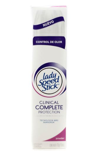 Imagen de DESODORANTE LADY SPEED STICK CLINICAL COMPLETE PROTECTION POWDER EN AEROSOL  150 ml 