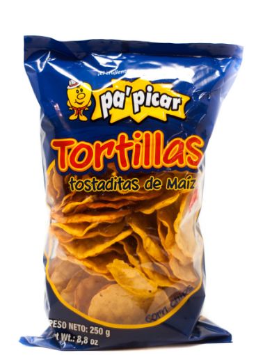 Imagen de TORTILLAS PA'PICAR DE MAIZ GRANDE 250 G