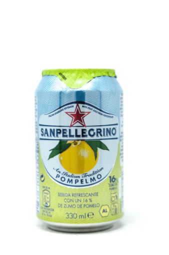 Imagen de BEBIDA SAN PELLEGRINO GASIFICADA TORONJA LATA 330 ml 