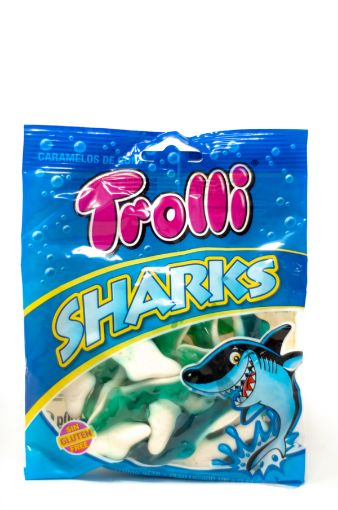Imagen de GOMITA TROLLI TIBURONES 100.00 G