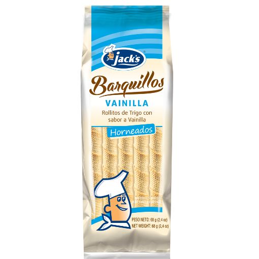 Imagen de BARQUILLO JACKS SABOR VAINILLA 68 G