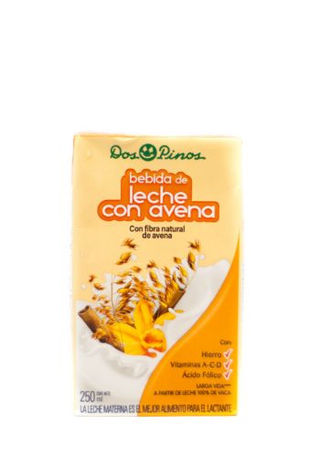 Imagen de BEBIDA DE LECHE DOS PINOS CON FIBRA NATURAL DE AVENA 250 ML