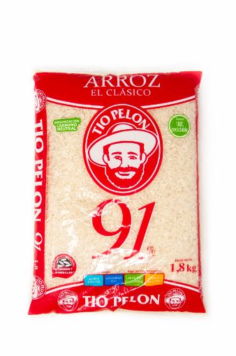 Imagen de ARROZ TIO PELON EL CLASICO 91% GRANO ENTERO 1800 G