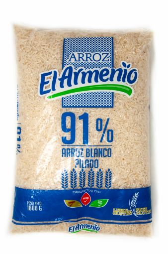 Imagen de ARROZ EL ARMENIO BLANCO PILADO 91% GRANO ENTERO 1800 G