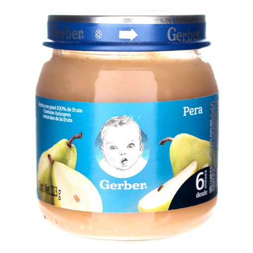 Imagen de COLADO GERBER PASO 2 PERA EN FRASCO 113 g 