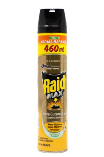 Imagen de INSECTICIDA  RAID MAX AROMA NARANJA 400 ML
