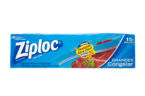 Imagen de BOLSA GRANDE ZIPLOC CON CIERRE PARA CONGELADOS 15 und 