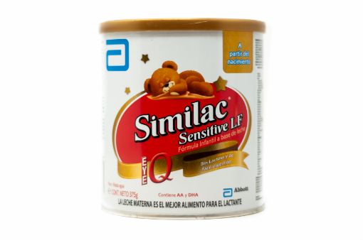 Imagen de FÓRMULA INFANTIL SIMILAC SENSITIVE EYE Q SIN LACTOSA 375.00 G