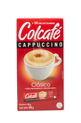 Imagen de MEZCLA PARA CAFÉ COLCAFÉ CAPPUCCINO CLASICO 108.00 G