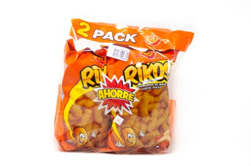 Imagen de OFERTA KITTY 2 UND RIKOS CON QUESO CHEDDAR SEGUNDO A MITAD DE PRECIO 200 G