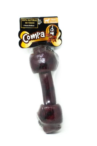 Imagen de HUESO DE CUERO COMPA PARA PERRO GRANDE 9-10 1 und 