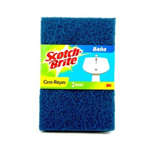 Imagen de ESPONJA SCOTCH BRITE CERO RAYAS BAÑO AZUL 1 UND