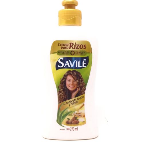 Imagen de CREMA PARA PEINAR SAVILE PARA RIZOS CON ACEITE DE ARGAN Y SABILA 270 ML