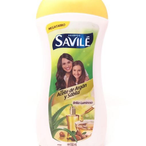 Imagen de SHAMPOO SAVILE CON ACEITE DE ARGAN Y SABILA 550 ML