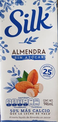 Imagen de BEBIDA DE ALMENDRA SILK ORIGINAL SIN AZUCAR 946 ML