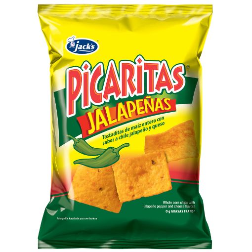 Imagen de TOSTADITAS DE MAIZ JACKS PICARITAS JALAPEÑAS 75 g 