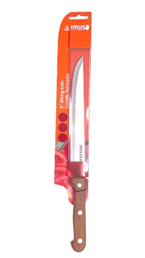 Imagen de CUCHILLO REBANADOR IMUSA 8 MANGO CAFE 11.4 CM 1 UND