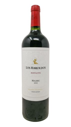 Imagen de VINO TINTO LOS HAROLDOS ESTATE MALBEC 2018 750 ML