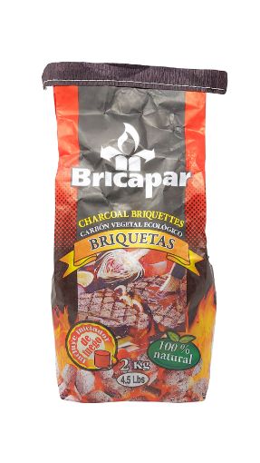 Imagen de BRIQUETAS  BRINCAPAR DE CARBON VEGETAL 2 KG 