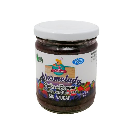 Imagen de MERMELADA CRISTINAS KITCHEN DE FRUTOS DEL BOSQUE KETO SIN AZÚCAR 230,00 g 