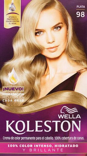 Imagen de TINTE PARA CABELLO KOLESTON KIT 98 1 UND