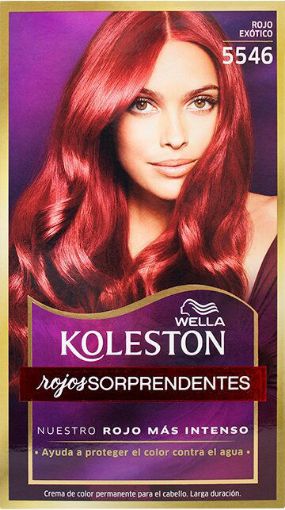 Imagen de TINTE PARA CABELLO KOLESTON ROJO EXOTICO # 5546 1.00 UND