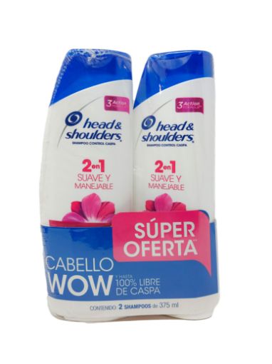 Imagen de OFERTA HEAD & SHOULDERS SUAVE Y MANEJABLE 375 ML + SHAMPOO 375 ML 2DO MITAD DE PRECIO 