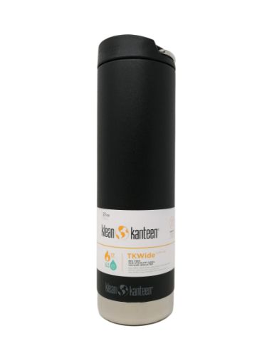 Imagen de BOTELLA KLEAN KANTEEN TK WIDE NEGRA ACERO INOXIDABLE 20 OZ 1 ML