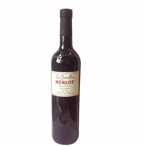 Imagen de VINO TINTO LES JAMELLES MERLOT DE PAYS D OC 750 ml 