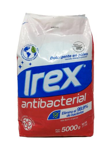 Imagen de DETERGENTE EN POLVO IREX ANTIBACTERIAL AROMA FLORAL 5000 g 