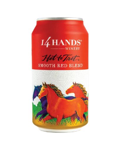 Imagen de VINO TINTO 14 HANDS HOT TO TROT RED BLEND LATA 375 ml