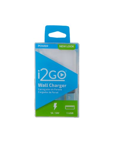 Imagen de CARGADOR DE PARED I2GO PARA CELULAR