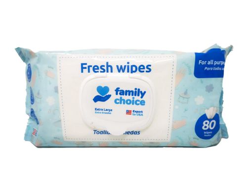 Imagen de TOALLITAS HÚMEDAS FAMILY CHOICE 80 UND 