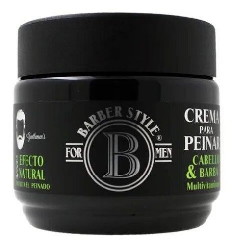 Imagen de CREMA BARBER STYLE EFECTO NATURAL PARA PEINAR CABELLO & BARBA 200 ml 